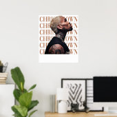 Chris Brown Text  Poster (Heimbüro)