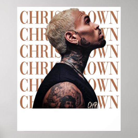 Chris Brown Text  Poster (Vorne)