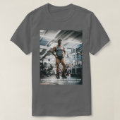 Chris Bumstead Gym Motivation Poster Wall Art T-Shirt (Design vorne)