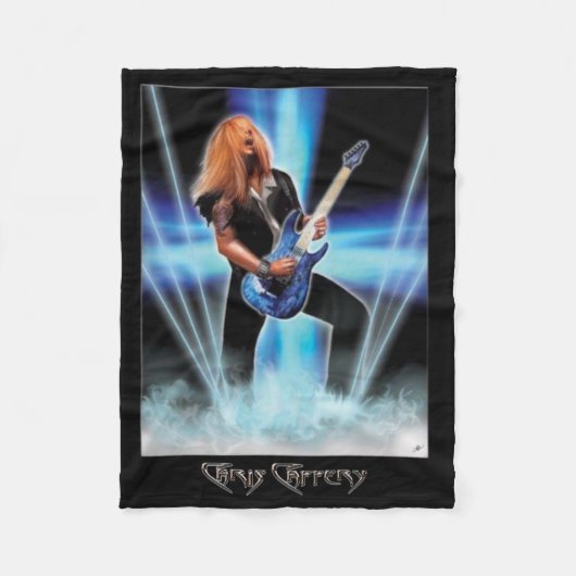 Chris Caffery Blue Art Fleece Blanket (Vorderseite)