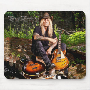 Chris Caffery Sitzen mit Guitars Mouse Pad Mousepad