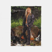 Chris Caffery Stehend mit Gitarren Fleece Blanket (Vorderseite)