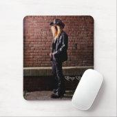 Chris Caffery Stehend von Brick Wall Mouse Pad Mousepad (Mit Mouse)