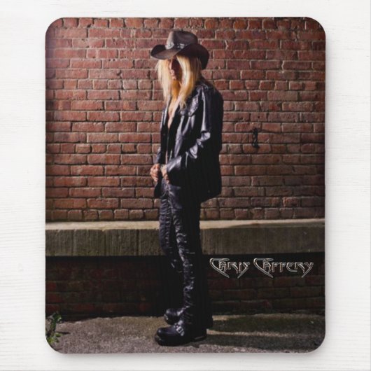Chris Caffery Stehend von Brick Wall Mouse Pad Mousepad (Vorne)