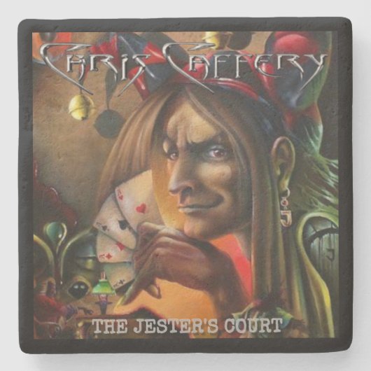 Chris Caffery - The Jester's Court Stone Untersetz Steinuntersetzer (Vorderseite)