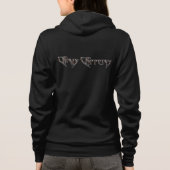 Chris Caffery Women's Front Zip Hoodie vorne/hinte (Rückseite)