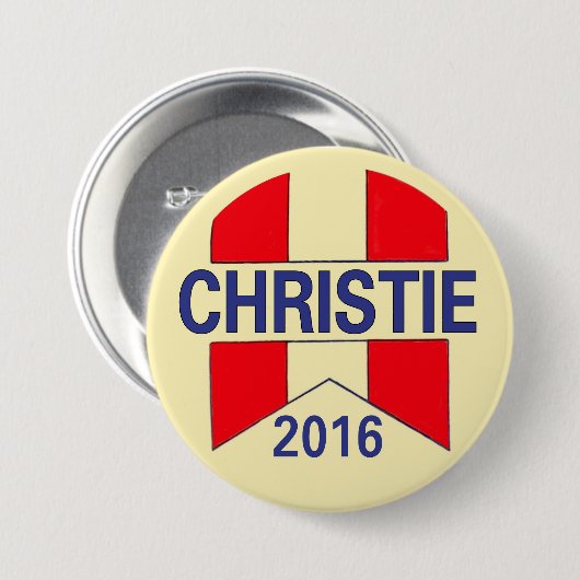 Chris Christie 2016 Button (Vorne & Hinten)