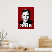 CHRIS CHRISTIE 2016 KANDIDAT POSTER (Küche)