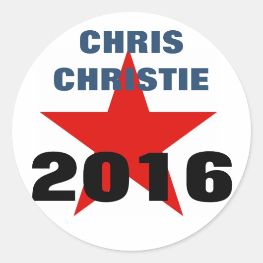 Chris Christie 2016 Stickers (Vorderseite)