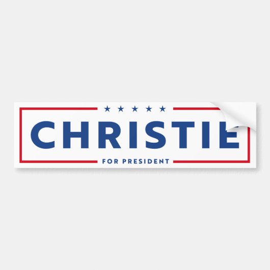 CHRIS CHRISTIE 2024 AUTOAUFKLEBER (Vorne)