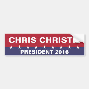 CHRIS CHRISTIE für den Präsidenten 2016 Autoaufkleber