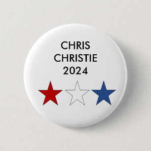 Chris Christie für den Präsidenten 2024 Button
