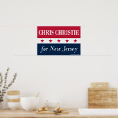 Chris Christie für New Jersey Poster (Küche)