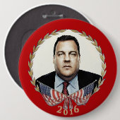 Chris Christie für Präsidenten 2016 Button (Vorne & Hinten)