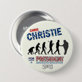 Chris Christie für Präsidenten 2016 Button (Vorne & Hinten)