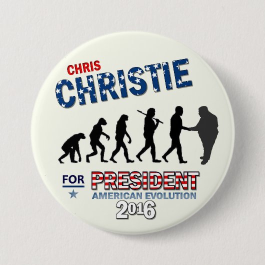 Chris Christie für Präsidenten 2016 Button (Vorderseite)
