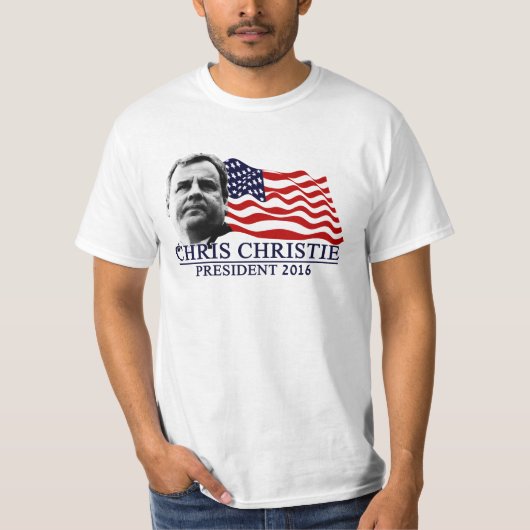 Chris Christie für Präsidenten 2016 T-Shirt (Vorderseite)