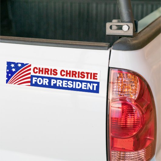 Chris Christie für Präsidenten Autoaufkleber (Auf Lkw)