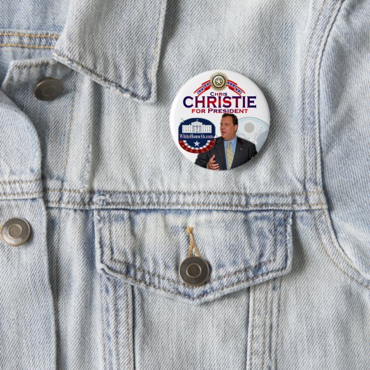 Chris Christie für Präsidenten Button (Beispiel)