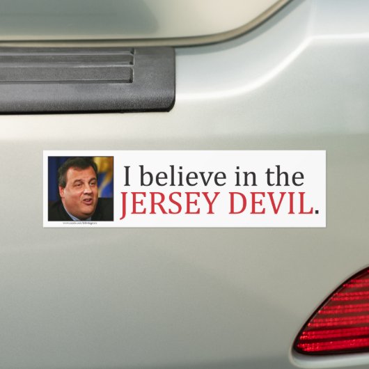 Chris Christie: Ich glaube an den Jersey-Teufel Autoaufkleber (Auf Auto)