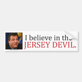 Chris Christie: Ich glaube an den Jersey-Teufel Autoaufkleber