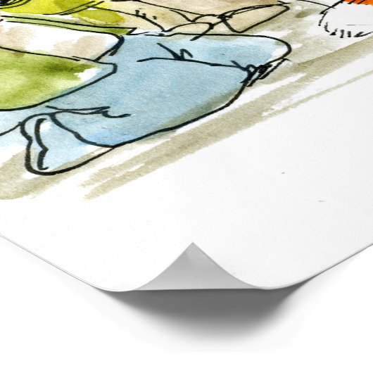 Chris Christie like a Fox Funny Poster (Ecke)