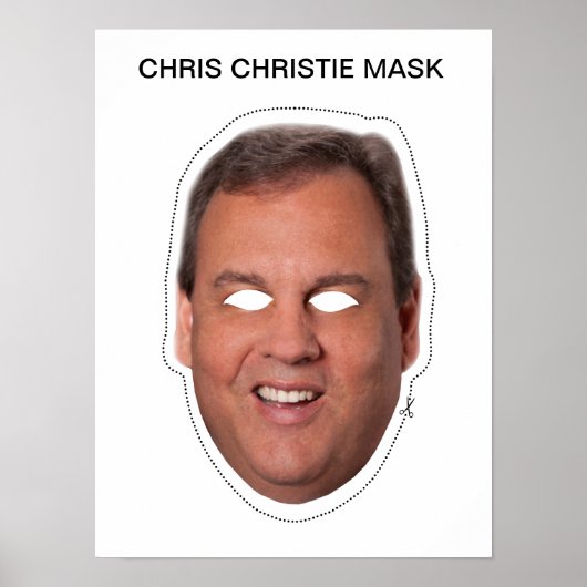 Chris Christie Mask Poster (Vorne)