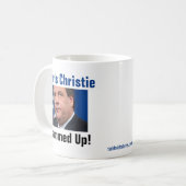 Chris Christie - oben gestaut! Kaffeetasse (Vorderseite Links)