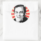 CHRIS CHRISTIE PORTRAIT -.pnng Runder Aufkleber (Tasche)