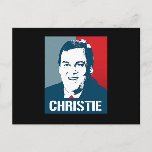 CHRIS CHRISTIE POSTER POSTKARTE (Vorderseite)
