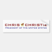 Chris Christie President USA V2 Autoaufkleber (Vorne)