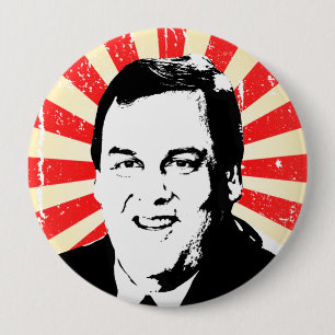 CHRIS CHRISTIE PROPAGANDA BUTTON