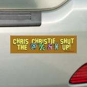 Chris Christie schloss das @%&#! Autoaufkleber (Auf Auto)