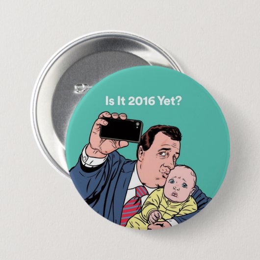 Chris Christie Selfie Button (Vorne & Hinten)