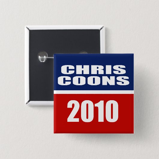 CHRIS COONS FOR SENATE BUTTON (Vorne & Hinten)