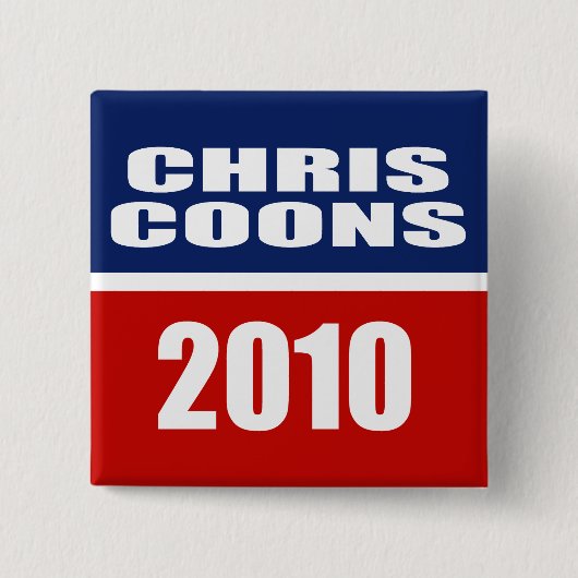CHRIS COONS FOR SENATE BUTTON (Vorderseite)