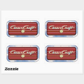 Chris Craft Boats Rechteckiger Aufkleber (Blatt)