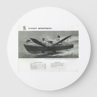 Chris Craft Sportsman Wall Clock Große Wanduhr