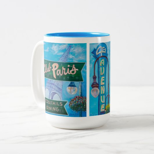 chris & Dee 4th Ave. / Girdwood / Club Paris Tasse (Vorderseite Links)