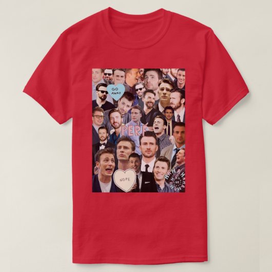 Chris Evans Collage T-Shirt (Design vorne)