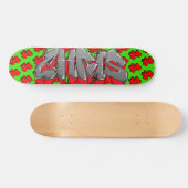 Chris Graffiti Custom Personalisiert Cash Skateboa Skateboard (Horizontal)
