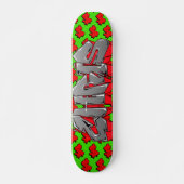 Chris Graffiti Custom Personalisiert Cash Skateboa Skateboard (Vorne)