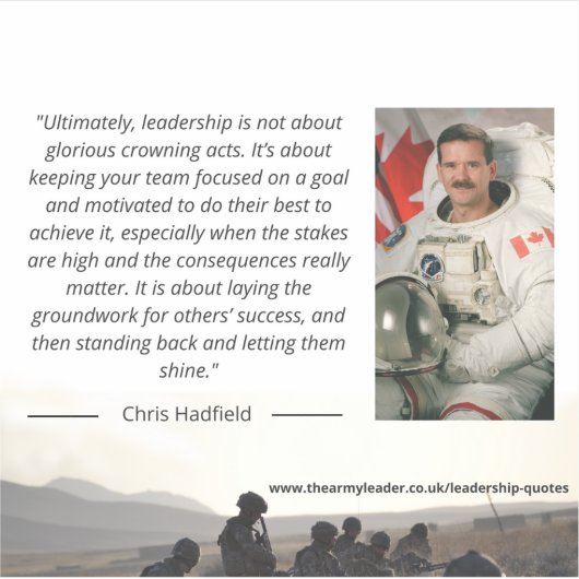 Chris Hadfield Leadership Sticker (Vorderseite)