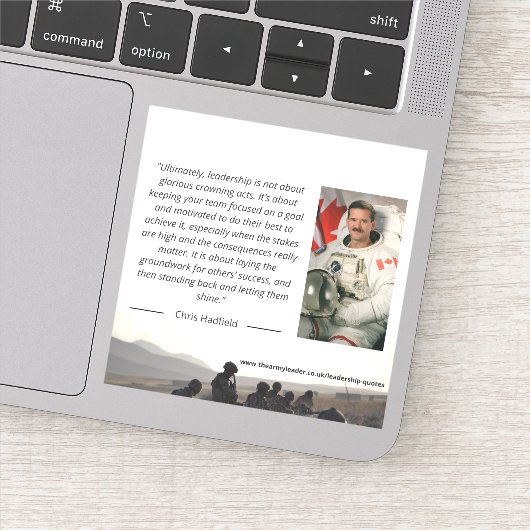 Chris Hadfield Leadership Sticker (Detail)