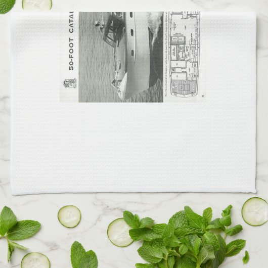 Chris-Handwerks-Catalina-Boots-Geschirrtuch 24" x Küchentuch (Gefaltet)