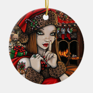 Chris Happy Holidays Traditionelle Weihnachten Keramik Ornament