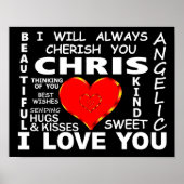 Chris I Liebe You Poster (Vorne)