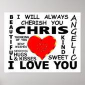 Chris I Liebe You Poster (Vorne)