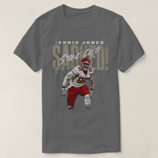 Chris Jones Kansas City Stone Cold Sacks TShirt (Design vorne)
