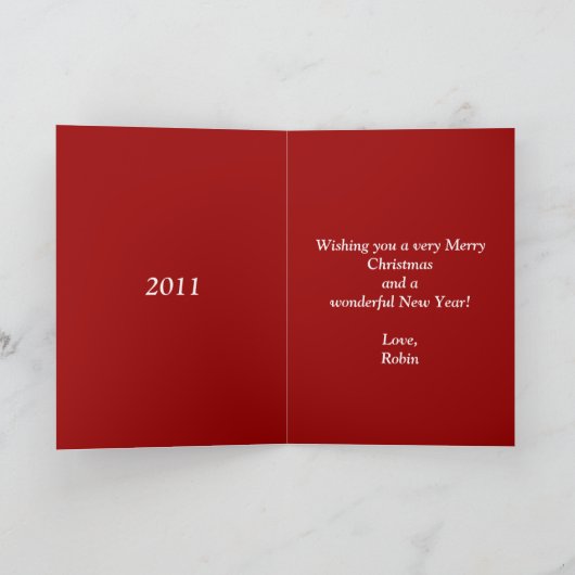 Chris-Karte Feiertagskarte (Innenseite)